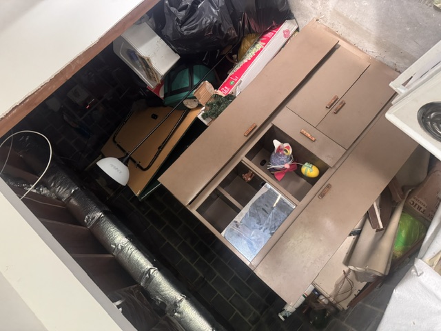 Basement clean-out — before
